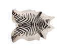 Rugs Black Area Rugs - 60" x 84" Zebra Black On Off White Cowhide - Area Rug HomeRoots