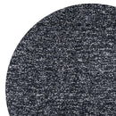 Rugs Black Area Rugs - 8' Round Polyester Black Heather Area Rug HomeRoots