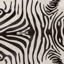 Rugs Black Bathroom Rugs - 72" x 84" Zebra Black On Off-White, Cowhide - Rug HomeRoots