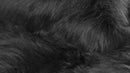 Rugs Black Rug - 24" x 36" x 1.5" Black, Sheepskin, FAUX FUR, Single - Area Rug HomeRoots