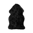 Rugs Black Rug - 24" x 36" x 1.5" Black Single Sheepskin - Area Rug HomeRoots