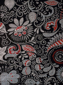 Rugs Black Rug 33" x 39" x 0.31" Black Polypropylene Accent Rug 8890 HomeRoots