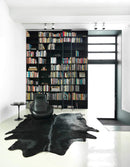 Rugs Black Rug - 60" x 84" Black Cowhide - Area Rug HomeRoots
