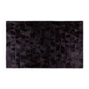 Rugs Black Rug - 60" x 96" Black Mosaic, Natural Stitched Cowhide - Area Rug HomeRoots