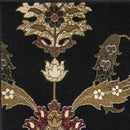 Rugs Black Rug - 9'10" X 13'2" Polypropylene Black Area Rug HomeRoots
