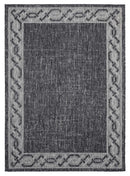 Rugs Black Rug - 94" x 126" x 0.04" Black Polypropylene Oversize Rug HomeRoots