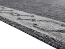 Rugs Black Rug - 94" x 126" x 0.04" Black Polypropylene Oversize Rug HomeRoots