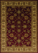 Rugs Blue and Grey Rug - 94" x 126" x 0.4" Red Oversize Rug HomeRoots
