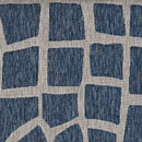 Rugs Blue and Grey Rug - 94" X 94" X 0.'25" Blue/Grey Polypropylene Rug HomeRoots