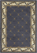 Rugs Blue Area Rugs 20" x 31" Polypropylene Blue Area Rug 3202 HomeRoots