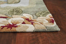 Rugs Blue Area Rugs - 5' x 7'6" Polyester Blue/Sage Area Rug HomeRoots
