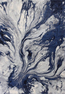 Rugs Blue Area Rugs - 7'10" x 10'10" Polypropylene Blue Area Rug HomeRoots