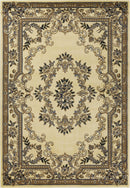 Rugs Blue Area Rugs - 7'7" x 10'10" Polypropylene Ivory/Blue Area Rug HomeRoots
