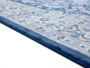 Rugs Blue Rug - 22" x 36" x 0.31" Denim Blue Olefin Accent Rug HomeRoots