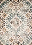 Rugs Blue Rug 22" x 36" x 0.39" Blue Olefin Accent Rug 7081 HomeRoots