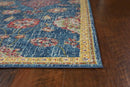 Rugs Blue Rug - 31" X 96" X 0.'25" Blue Polypropylene Rug HomeRoots