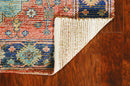 Rugs Blue Rug - 90" X 114" X 0.'25" Blue Jute / Polyester Rug HomeRoots