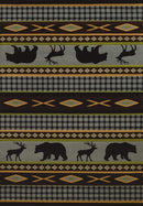 Rugs Blue Rug 94" x 126" x 0.47" Blue Polypropylene Oversize Rug 9005 HomeRoots