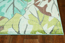 Rugs Blue Rug - 94" X 130" X 0.'5" Blue Polypropylene Rug HomeRoots