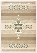 Rugs Brown Area Rugs - 22" x 36" x 0.31" Light Brown Polypropylene Accent Rug HomeRoots
