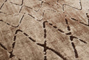 Rugs Brown Area Rugs - 22" x 36" x 0.43" Lt. Brown Polypropylene/Polyester Accent Rug HomeRoots