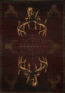 Rugs Brown Area Rugs - 22" x 36" x 0.45" Brown Polypropylene Accent Rug HomeRoots