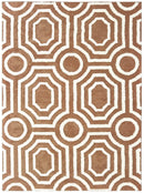 Rugs Brown Area Rugs - 22" x 36" x 1.2" Light Brown Microfiber Accent Rug HomeRoots
