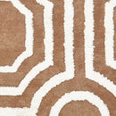 Rugs Brown Area Rugs - 22" x 36" x 1.2" Light Brown Microfiber Accent Rug HomeRoots