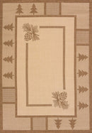 Rugs Brown Area Rugs - 63" x 90" Brown Polypropylene/Olefin Oversize Rug HomeRoots