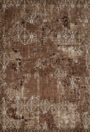 Rugs Brown Area Rugs - 94" x 126" x 0.43" Brown Polypropylene/Polyester Oversize Rug HomeRoots
