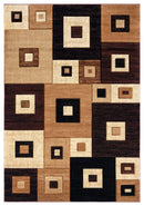 Rugs Brown Area Rugs 94" x 126" x 0.5" Brown Olefin/Polypropylene Area Rug 7224 HomeRoots