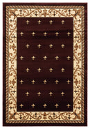 Rugs Brown Area Rugs 94" x 126" x 0.53" Brown Olefin/Polypropylene Area Rug 7518 HomeRoots