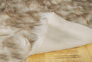 Rugs Brown Rug - 24" x 36" x 1.5" Gradient Brown Faux Sheepskin - Area Rug HomeRoots