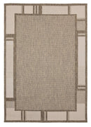 Rugs Brown Rug 94" x 126" x 0.04" Brown Polypropylene Oversize Rug 6944 HomeRoots