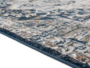Rugs Carpets and Rugs - 23" x 36" x 0.79" Navy Microfiber/Polyester Accent Rug HomeRoots