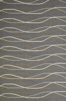 Rugs Carpets and Rugs - 60" x 90" x 0.47" Charcoal Olefin Area Olefin Rug HomeRoots