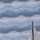 Rugs Cheap Area Rugs - 2'6" x 4'6" Oval Wool Blue Area Rug HomeRoots