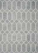 Rugs Cheap Area Rugs 3'3" x 5'3" Wool Blue Area Rug 3800 HomeRoots