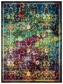 Rugs Cheap Area Rugs 94" x 126" x 0.3 Multi Olefin Oversized Rug 85 HomeRoots
