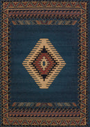 Rugs Cheap Large Rugs - 94" x 126" x 0.3" Light Blue Polypropylene Oversize Rug HomeRoots