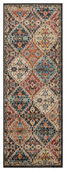 Rugs Cheap Rugs 31" x 86" x 0.37" Multi Olefin Frieze Runner Rug 9743 HomeRoots