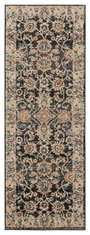 Rugs Cheap Rugs 31" x 86" x 0.37" Walnut Olefin Frieze Runner Rug 9701 HomeRoots