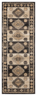 Rugs Cheap Rugs - 31" x 86" x 0.37" Walnut Olefin Frieze Runner Rug HomeRoots