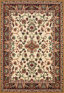 Rugs Cheap Rugs 33" x 88" x 0.3" Cream Polypropylene Runner Rug 9635 HomeRoots