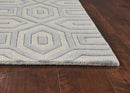 Rugs Cheap Rugs 5' x 8' Wool Grey Area Rug 3103 HomeRoots
