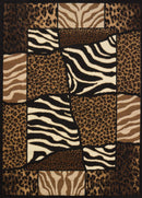 Rugs Cheap Rugs 63" x 86" x 0.31" Multi Polypropylene Area Rug 9512 HomeRoots