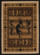 Rugs Cheap Rugs 63" x 86" x 0.31" Multi Polypropylene Area Rug 9518 HomeRoots