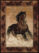 Rugs Cheap Rugs 63" x 86" x 0.31" Multi Polypropylene Area Rug 9529 HomeRoots