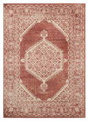 Rugs Cheap Rugs - 63" x 86" x 0.37" Brick Olefin Frieze Area Rug HomeRoots