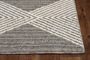 Rugs Cheap Rugs For Sale - 31" X 93" X 0.'25" Grey/Ivory Polypropylene Rug HomeRoots